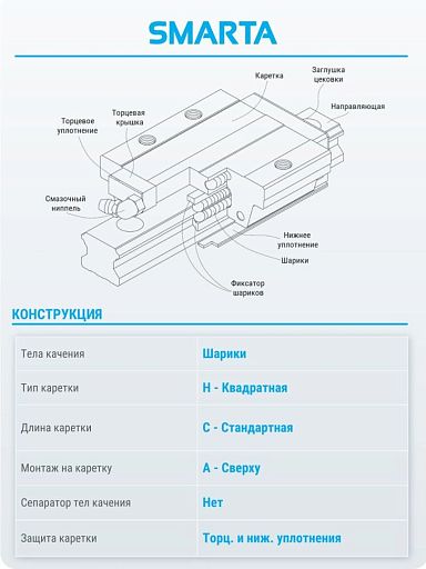Каретка HH20CAZ0C