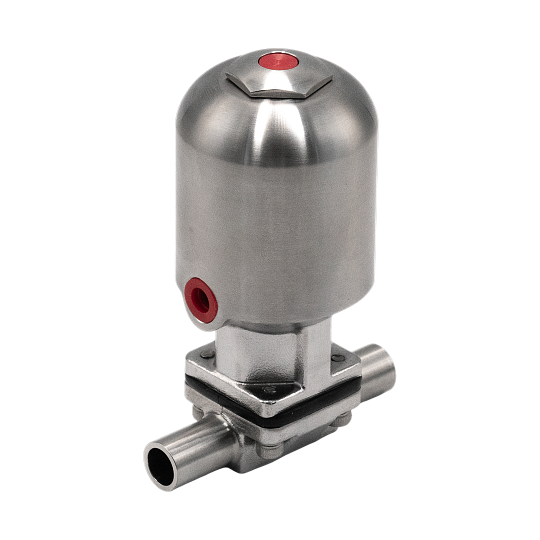 Клапан диафрагмовый VZDCF-25-CC-S-S-PE
